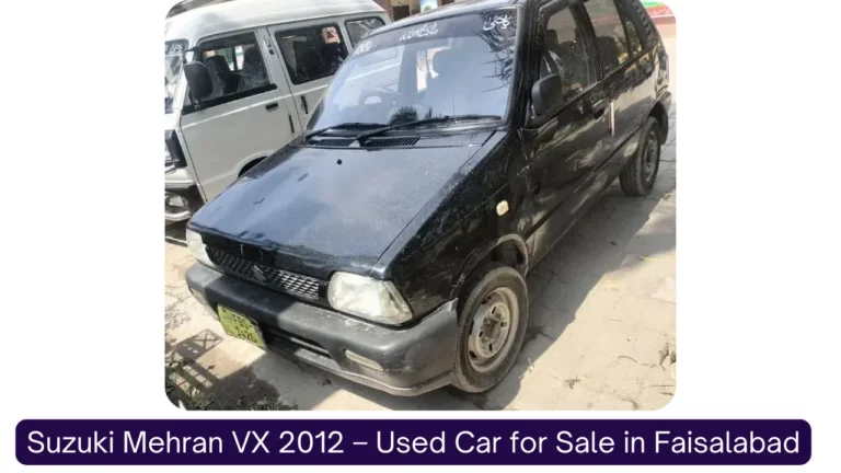 Suzuki Mehran VX 2012 – Used Car for Sale in Faisalabad